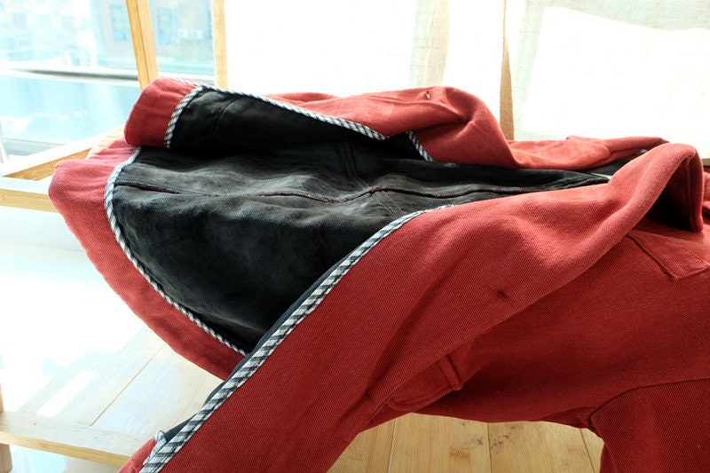 Unisex Cotton Windbreaker Jacket: Retro Button Front Coat