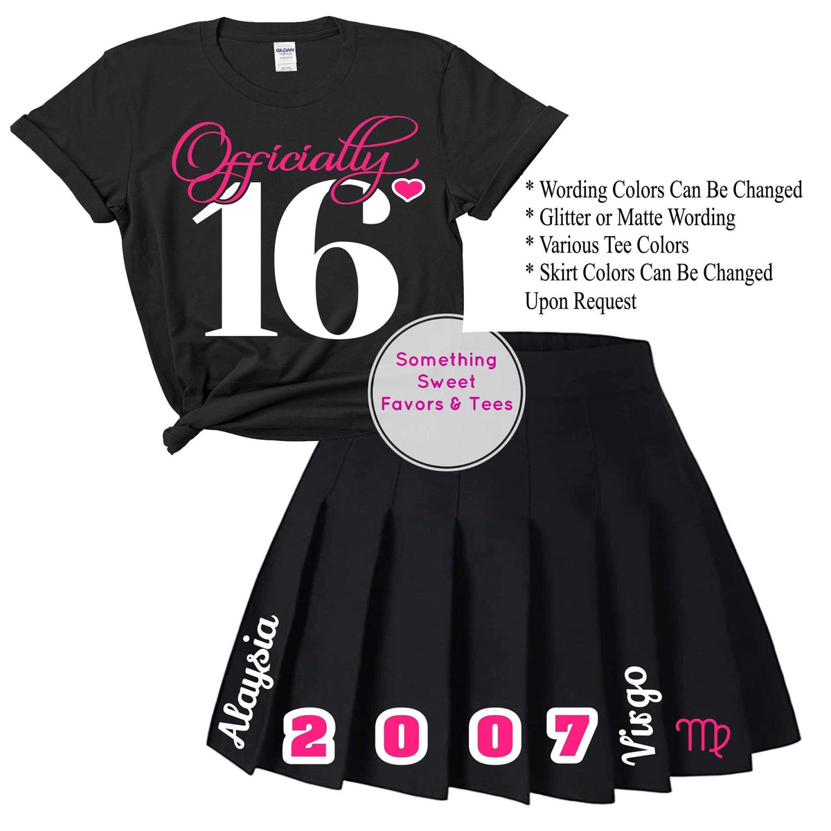 Sweet 16 Birthday Outfit or Tee ONLY