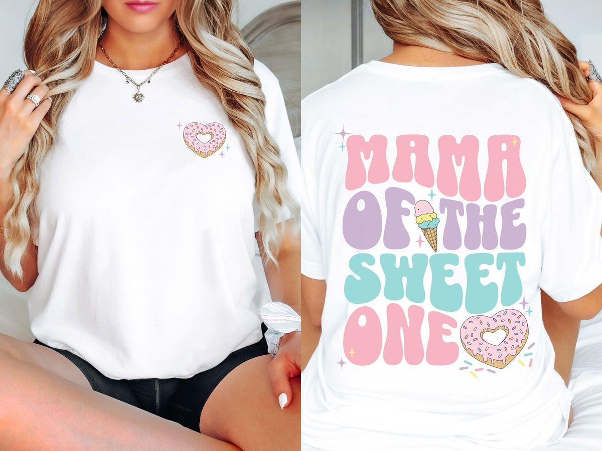Sweet One Birthday Shirts, Donut 1st Birthday Party Tshirts, Personalized Matching Family Tees, Mommy and Me, Mama and Mini First Bday girl