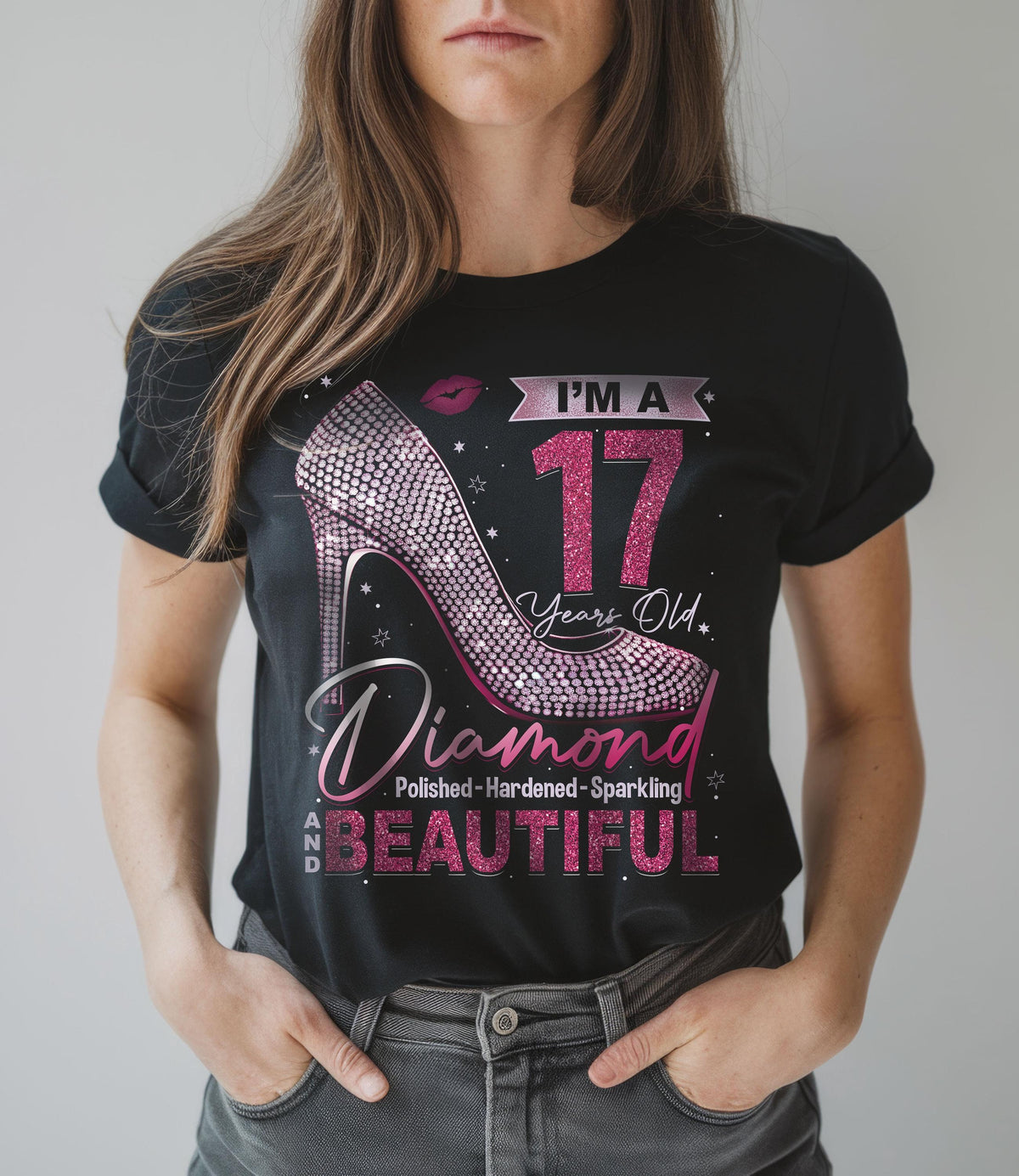 Girls 17th Birthday Shirt, 17th Birthday Girl Shirt, 17th Birthday Shirt for Her, Birthday Shirt 17 17th Birthday Gift 17th Birthday Outfit