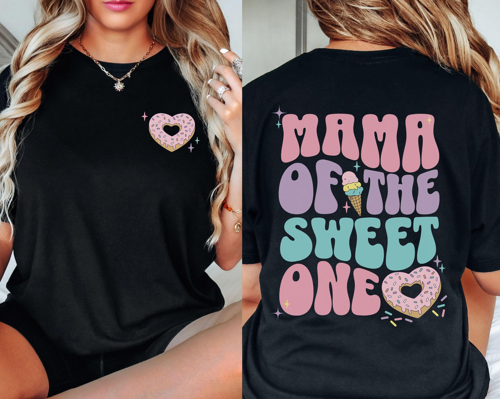 Sweet One Birthday Shirts, Donut 1st Birthday Party Tshirts, Personalized Matching Family Tees, Mommy and Me, Mama and Mini First Bday girl