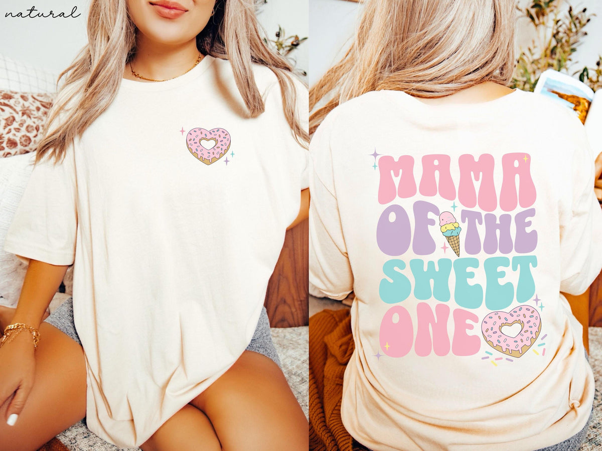 Sweet One Birthday Shirts, Donut 1st Birthday Party Tshirts, Personalized Matching Family Tees, Mommy and Me, Mama and Mini First Bday girl
