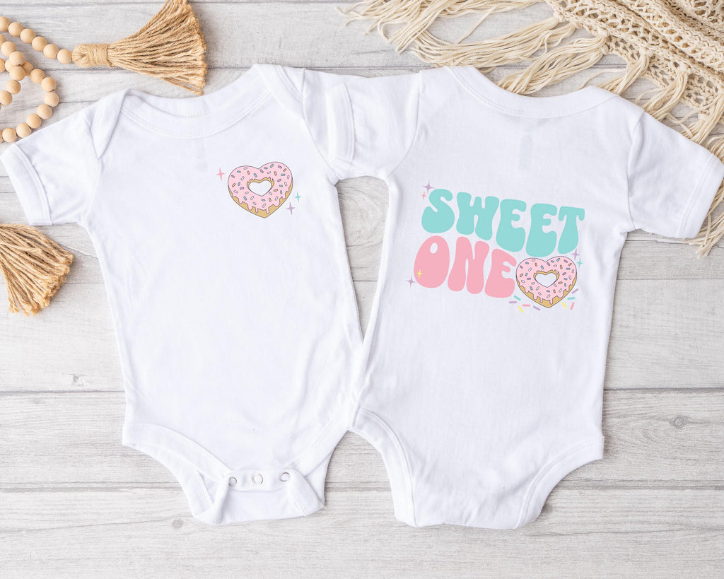 Sweet One Birthday Shirts, Donut 1st Birthday Party Tshirts, Personalized Matching Family Tees, Mommy and Me, Mama and Mini First Bday girl