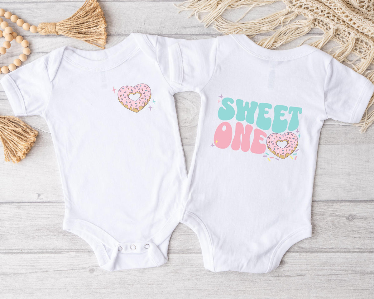 Sweet One Birthday Shirts, Donut 1st Birthday Party Tshirts, Personalized Matching Family Tees, Mommy and Me, Mama and Mini First Bday girl