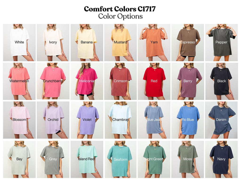 Seventeenth Birthday Bow Comfort Colors T-shirt, 17th Birthday Gift, 17 Gift For Daughter, Seventeen Birthday Party Shirts