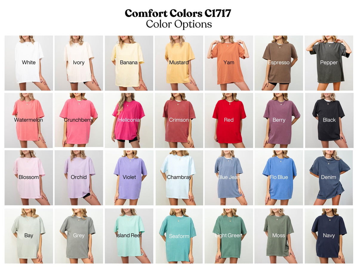 Seventeenth Birthday Bow Comfort Colors T-shirt, 17th Birthday Gift, 17 Gift For Daughter, Seventeen Birthday Party Shirts