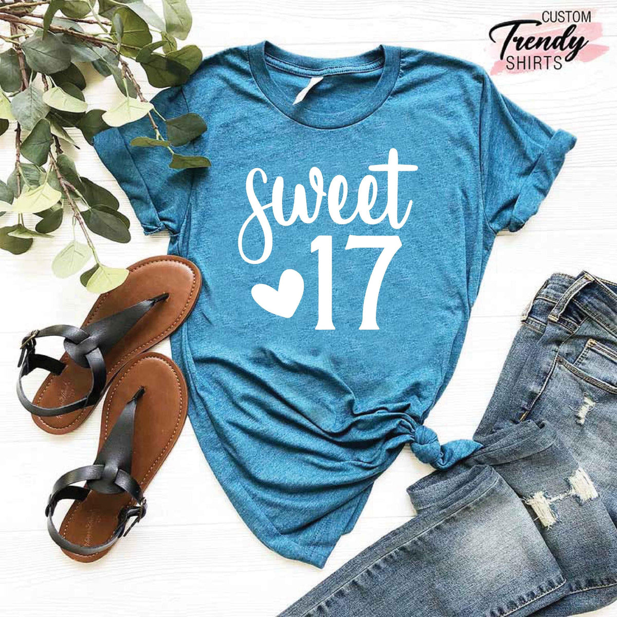 17th Birthday Gifts for Girls, Girls Birthday Shirt, 17th Birthday Shirt, Birthday Shirt for Girls, Birthday Girl Shirt, 17th Birthday Gift