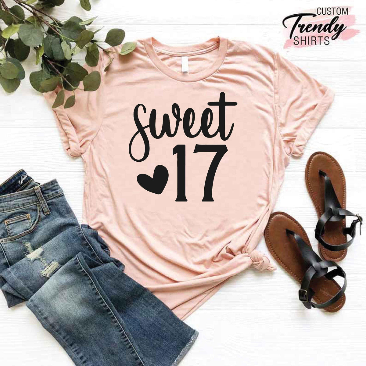 17th Birthday Gifts for Girls, Girls Birthday Shirt, 17th Birthday Shirt, Birthday Shirt for Girls, Birthday Girl Shirt, 17th Birthday Gift
