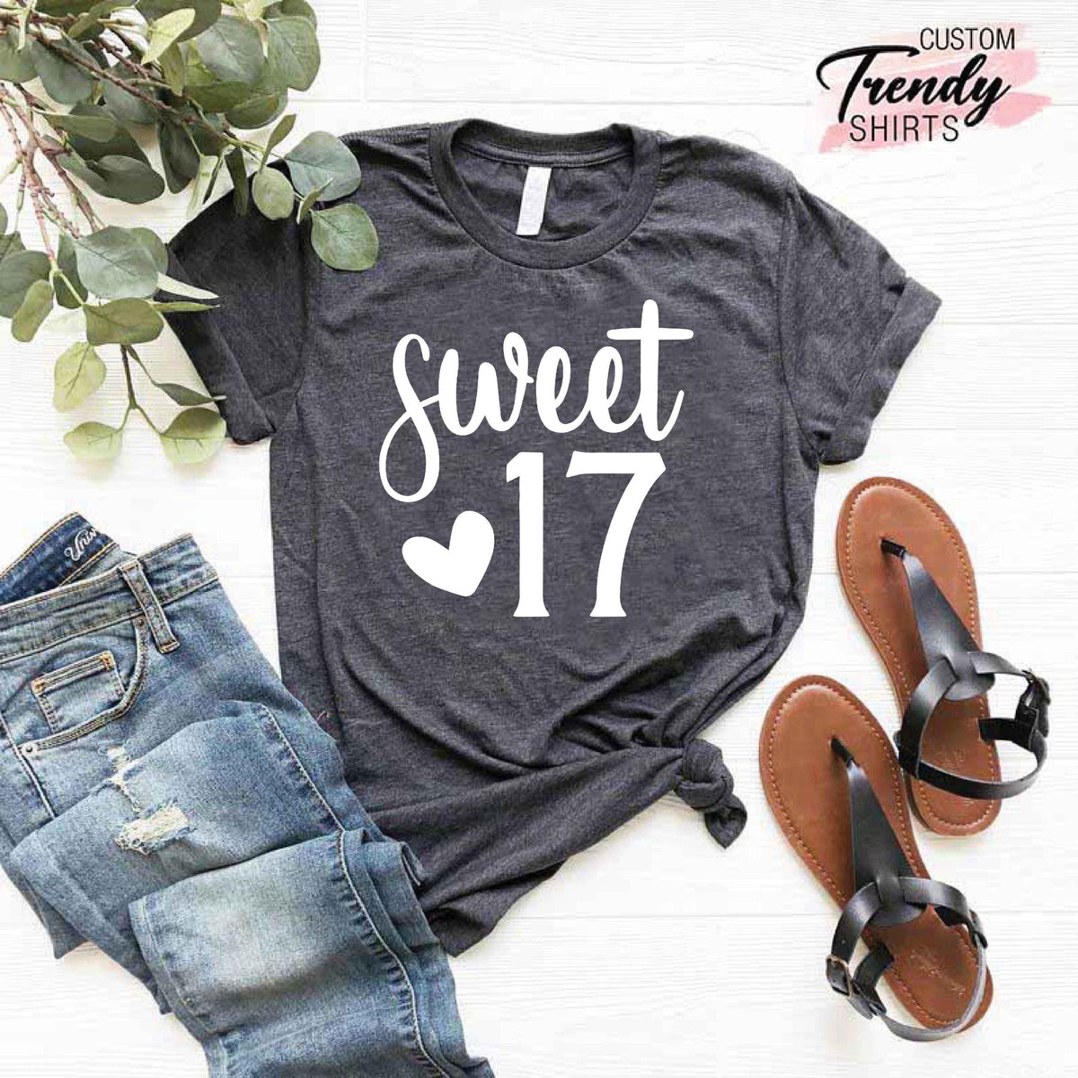 17th Birthday Gifts for Girls, Girls Birthday Shirt, 17th Birthday Shirt, Birthday Shirt for Girls, Birthday Girl Shirt, 17th Birthday Gift