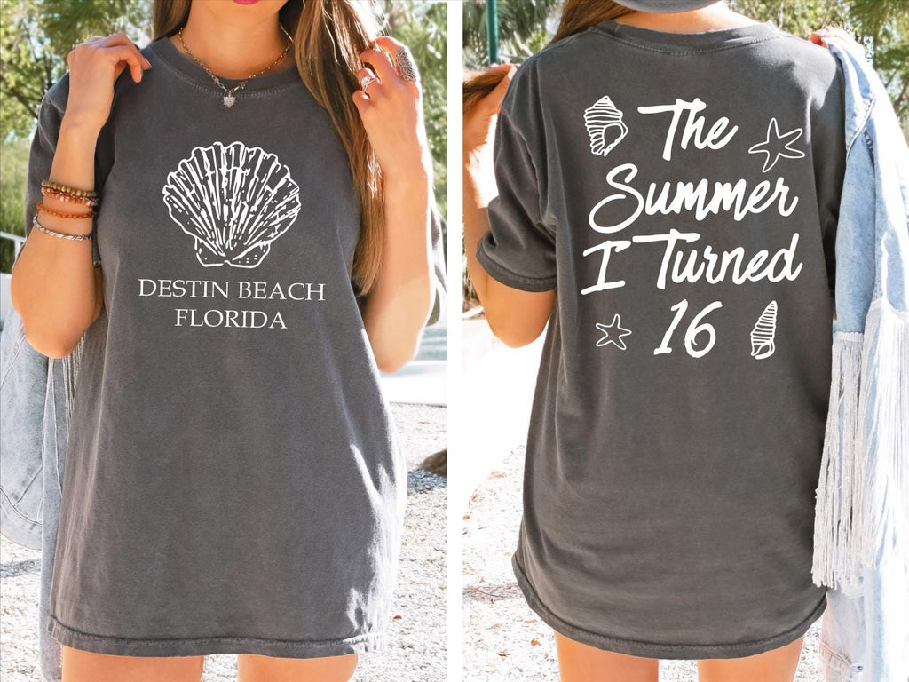 Sweet 16 Summer Vacation Shirt, 16th Birthday Gift for Girls, Beach Trip Birthday Tee, Sixteenth Birthday Party Shirt, Summer Birthday