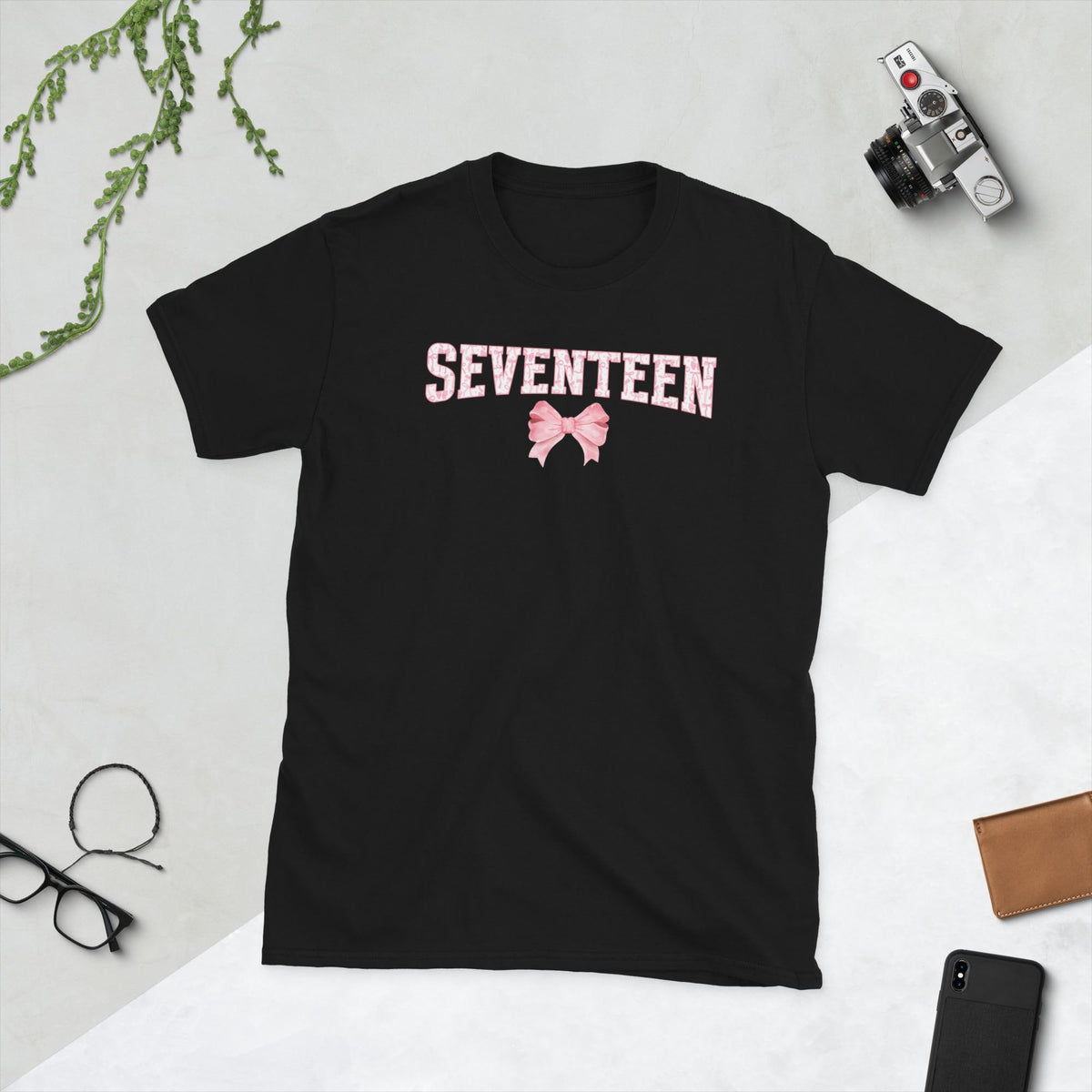 17th Coquette Birthday Seventeen Year Old Bow Unisex T-Shirt