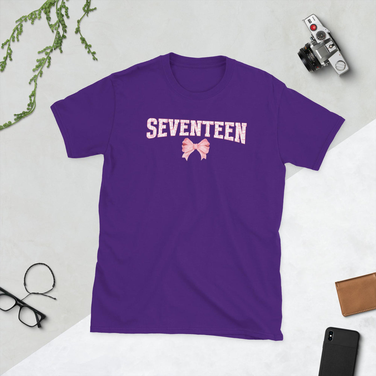 17th Coquette Birthday Seventeen Year Old Bow Unisex T-Shirt