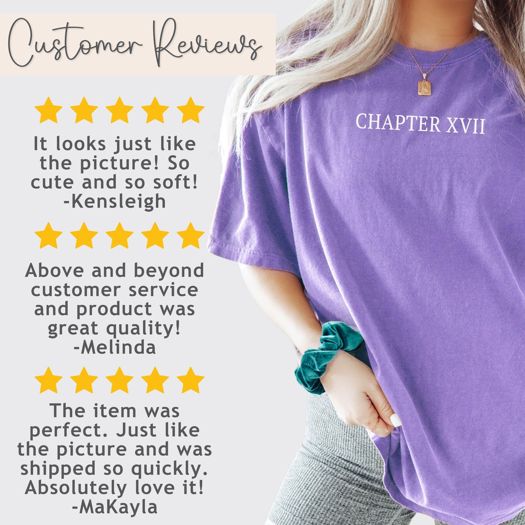 17th Birthday Shirt Chapter 17 Roman Numeral Shirt 17th Birthday Gift 17th Birthday Girl Shirt Gifts for 17 Year Old Teenage Girl Presents