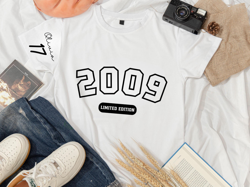 Custom 17th Birthday Gift For Girls: Cotton Birthday Shirt Daughter, Girlfriend & Best Friend