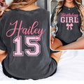 Personalized Birthday Girl Shirt, Custom Name and Age Tee, Birthday Outfit for Her, Comfort Colors Birthday Shirt