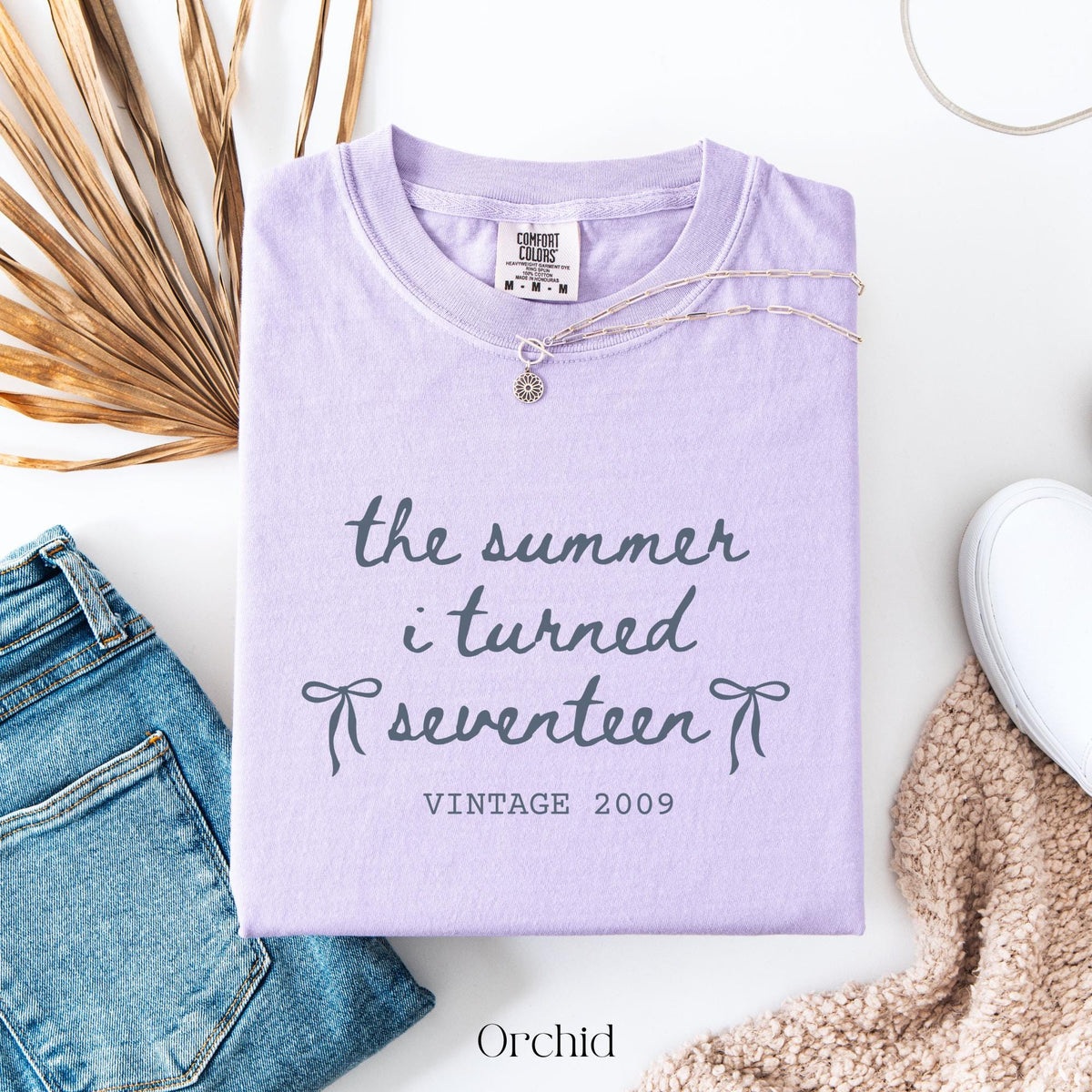 Custom 17th Birthday Shirt Girl, Comfort Colors Summer I Turned 17 Bday Party Tee, 17th Birthday Gift Girls, 17th Birthday Party TShirt