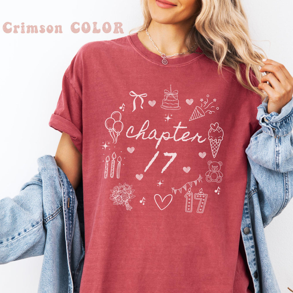 17th birthday, 17th birthday shirt, 17th Birthday Gift For Girls Birthday Shirt for Daughter Friend, 17th birthday t-shirt present party