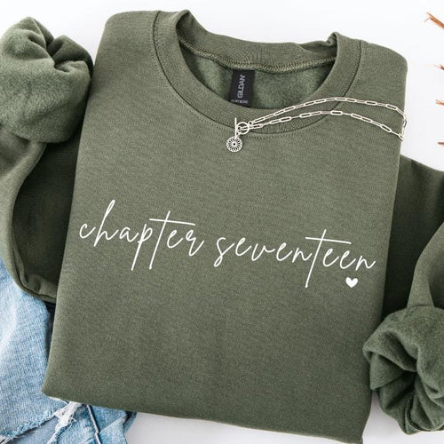 17th Birthday Sweatshirt: Chapter 17 Sweatshirts, Gifts For 17 Year Old Girl, Teen Girl Gifts, Birthday Girl Sweaters, Book Lover Gift