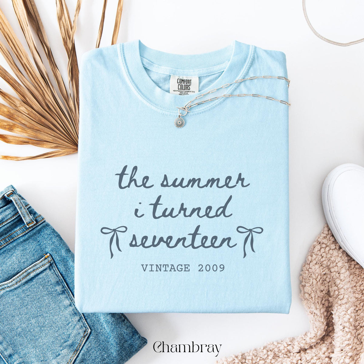 Custom 17th Birthday Shirt Girl, Comfort Colors Summer I Turned 17 Bday Party Tee, 17th Birthday Gift Girls, 17th Birthday Party TShirt