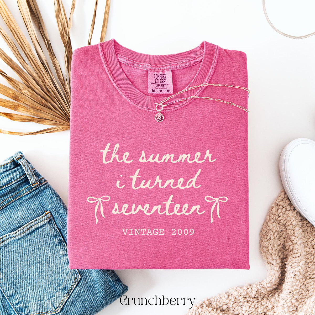 Custom 17th Birthday Shirt Girl, Comfort Colors Summer I Turned 17 Bday Party Tee, 17th Birthday Gift Girls, 17th Birthday Party TShirt