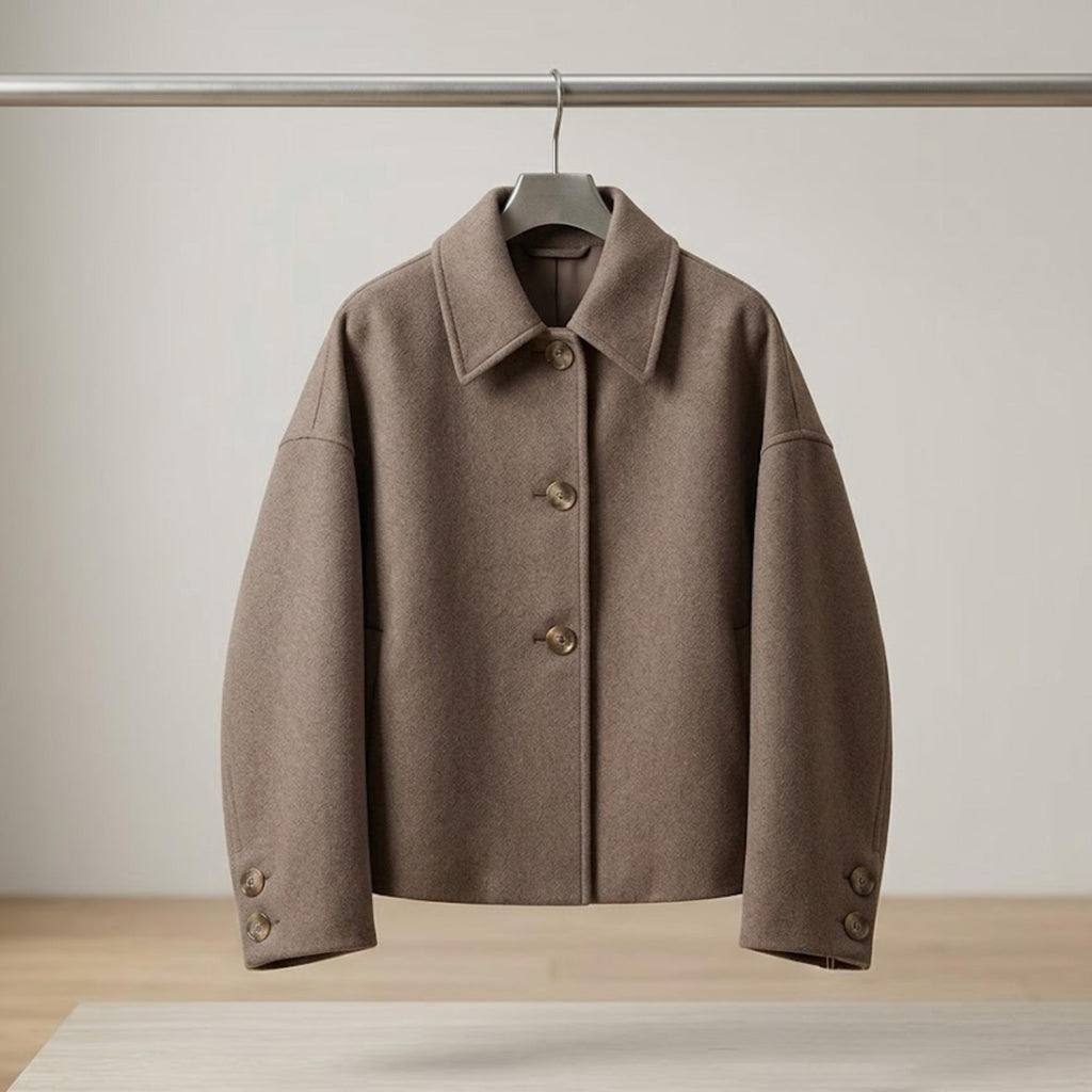 Women's High Street Patchwork Jacket - Casual Autumn Winter Coat