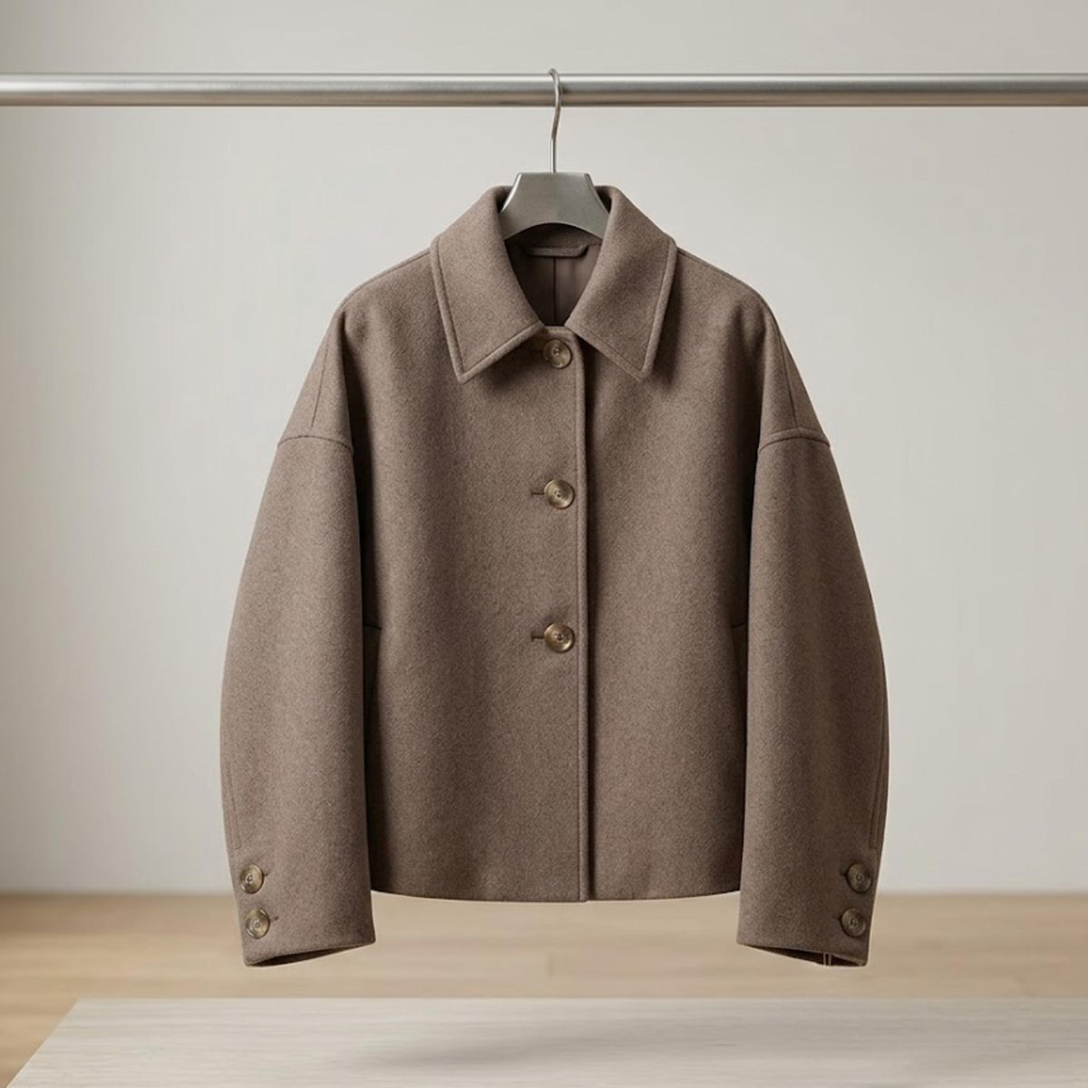 Women's High Street Patchwork Jacket - Casual Autumn Winter Coat