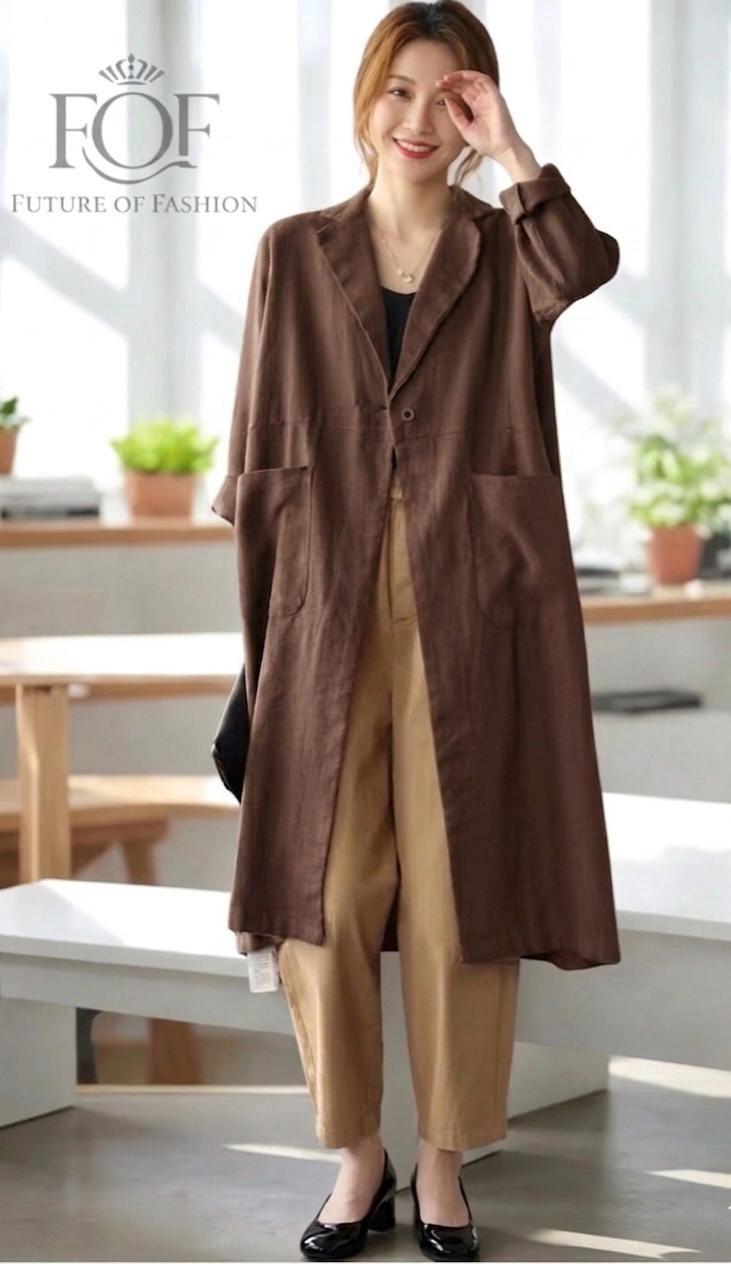 Women's 100% Linen Coat Burgundy ,Linen Cardigan Linen Kimono Long Sleeves Jacket Washed Linen Top Oversized Coat, Long Linen Duster Washed