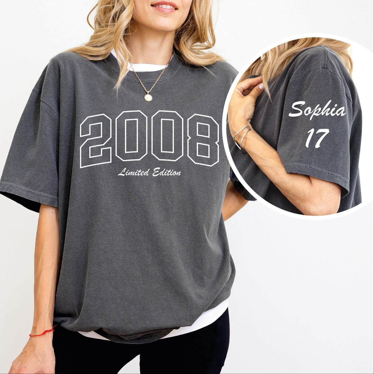 Custom 17th Birthday Shirt, Personalized Age & Year TShirt, Gift for Daughter