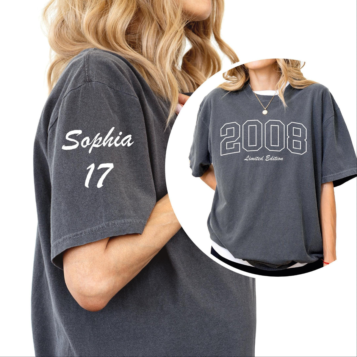 Custom 17th Birthday Shirt, Personalized Age & Year TShirt, Gift for Daughter