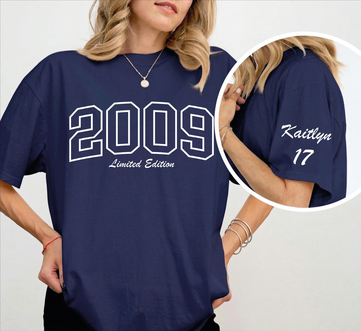Custom 17th Birthday Gift Girl Shirt, Custom Age & Year Shirt