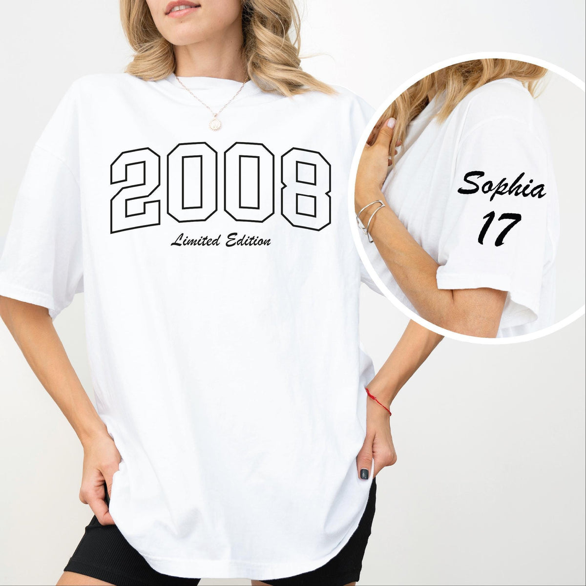 Custom 17th Birthday Shirt, Personalized Age & Year TShirt, Gift for Daughter