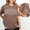 Custom 17th Birthday Gift Girl Shirt, Custom Age & Year Shirt