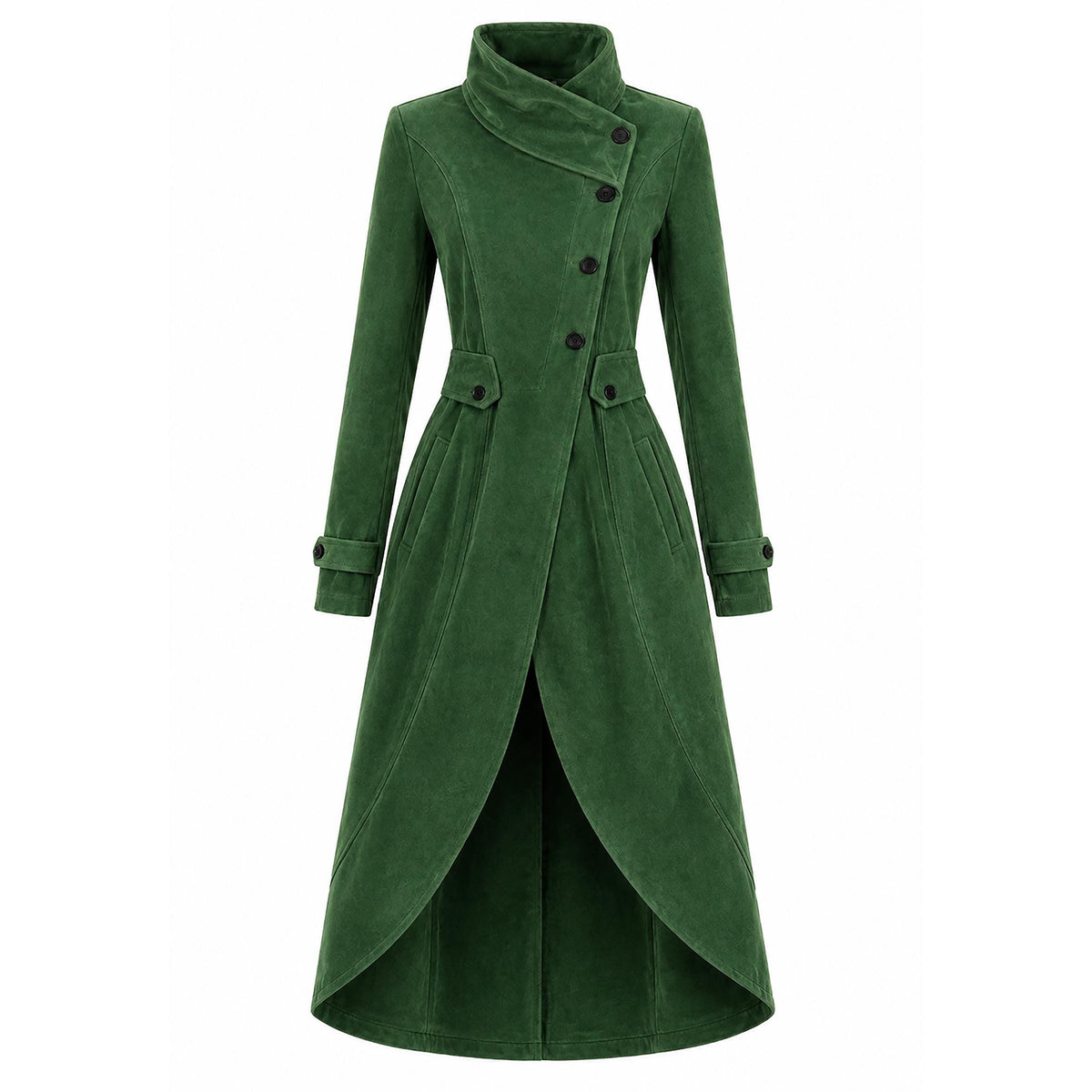 Women's Gothic Victorian Trench, Steampunk Outerwear, Witchy Winter Fashion