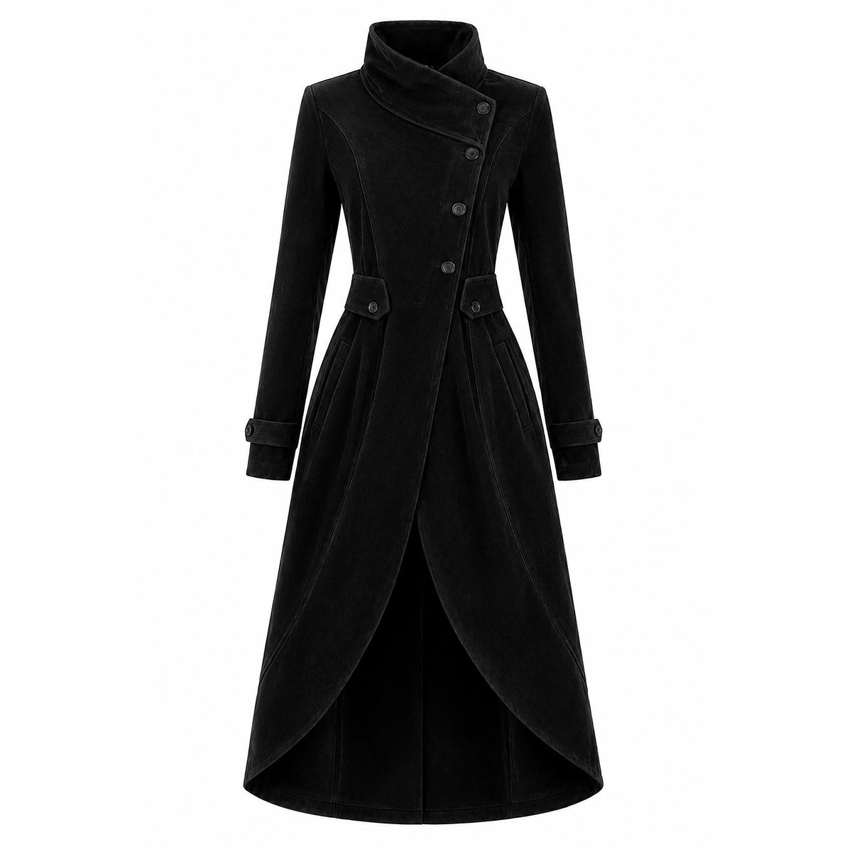 Women's Gothic Victorian Trench, Steampunk Outerwear, Witchy Winter Fashion