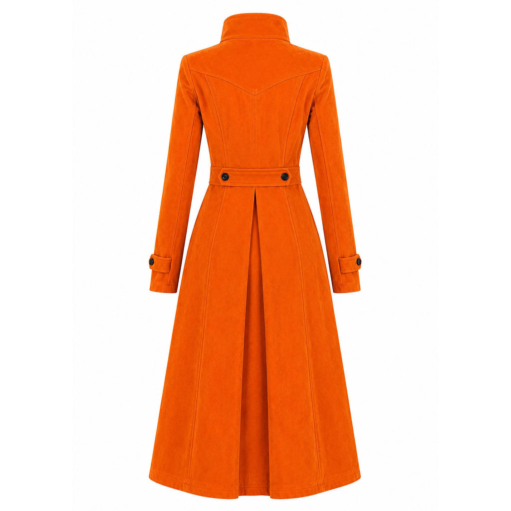 Women's Gothic Victorian Trench, Steampunk Outerwear, Witchy Winter Fashion